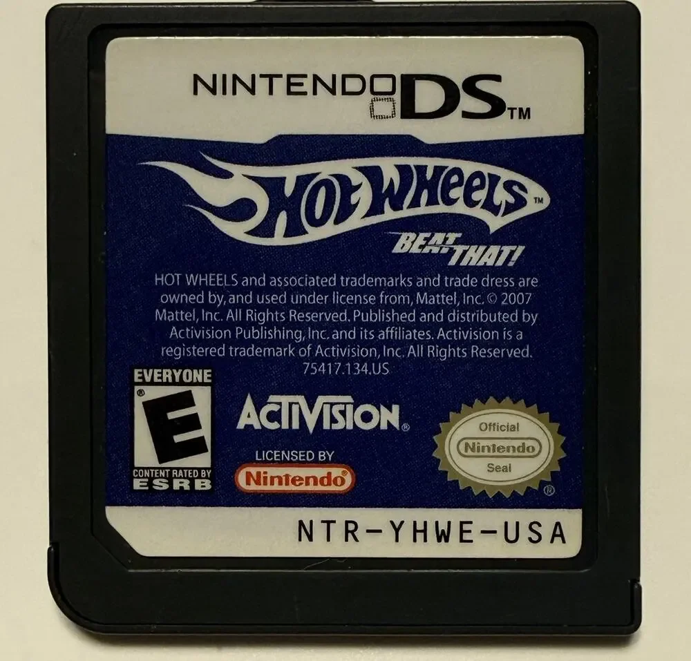 Hot Wheels: Beat That for Nintendo DS Cartridge Only. Tested